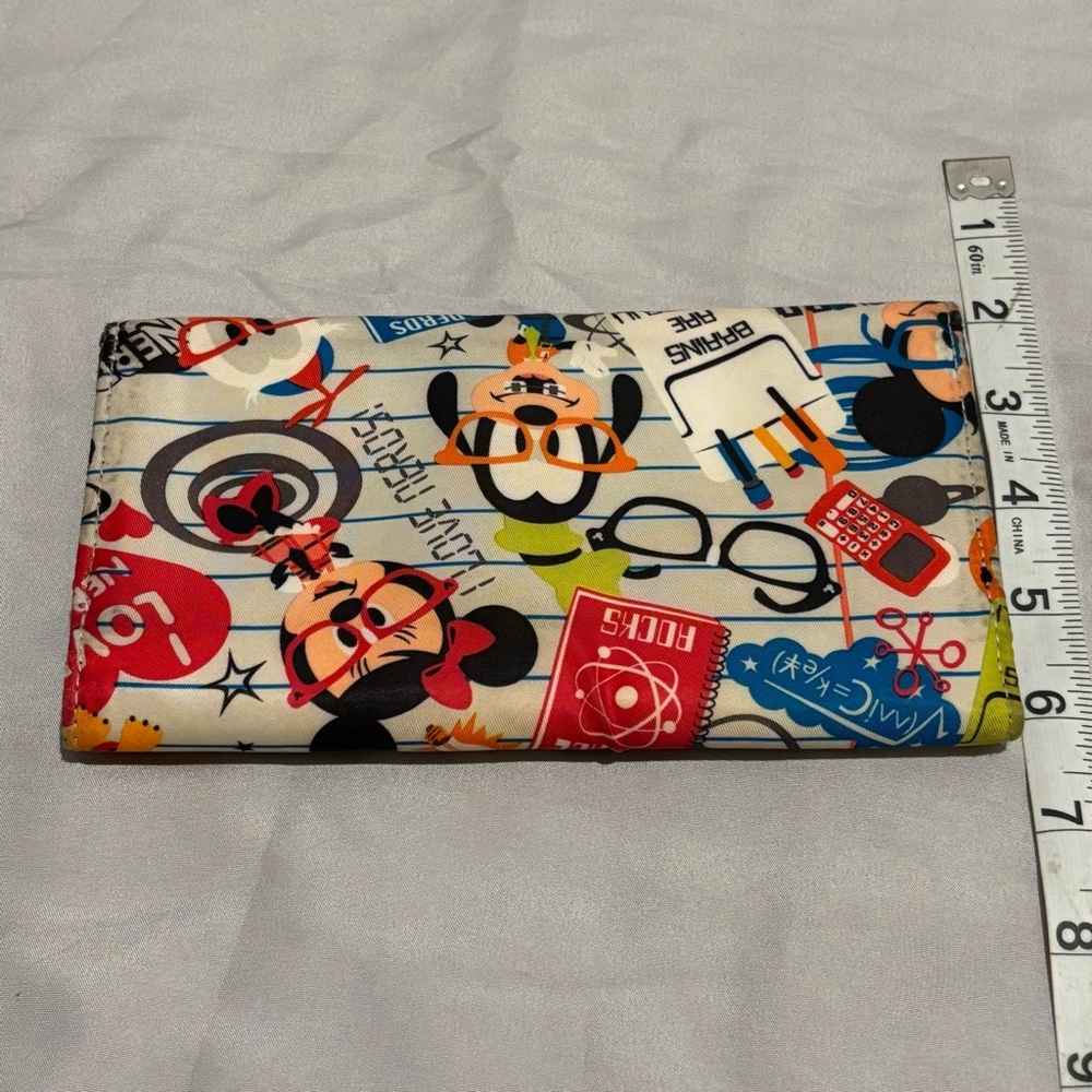 Disney Parks Authentic Nerds Rock Bag + Wallet Brains Are Beautiful Minnie Goofy - Picture 9 of 11